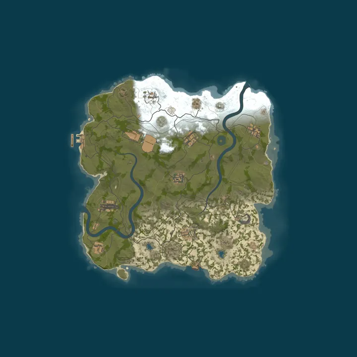 Map of GRUB.ARMY EU 3X SOLO/DUO/TRIO | Raidable Bases | Shared BPs | J