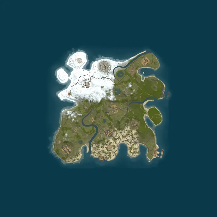 Map of [BR] RUST PLAYER 5X 16/10