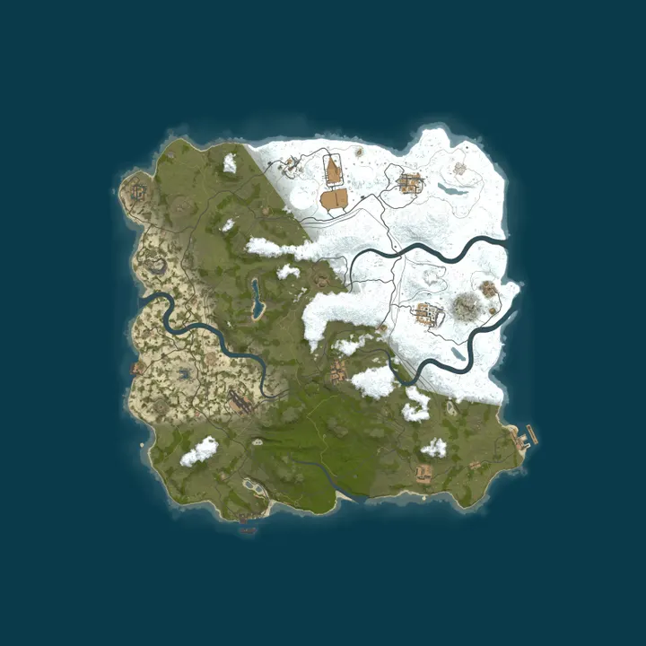 Map of SURVIVORS.GG - Main [ 2x Vanilla ] FULLWIPED 16.10