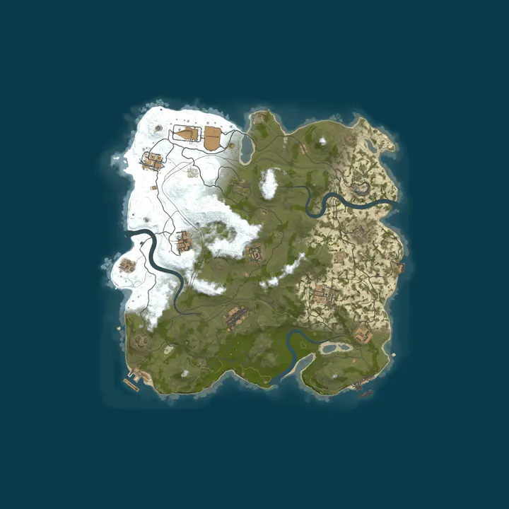 Map of Reddit.com/r/PlayRust - EU Small