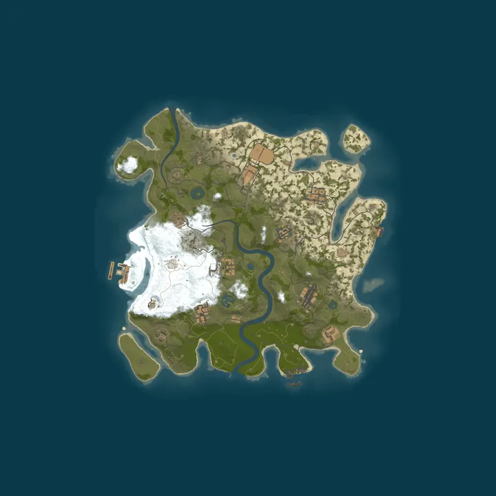 Map of RUSTZONE.NET EU 2X | Solo/Duo/Trio/Quad | WIPED XX