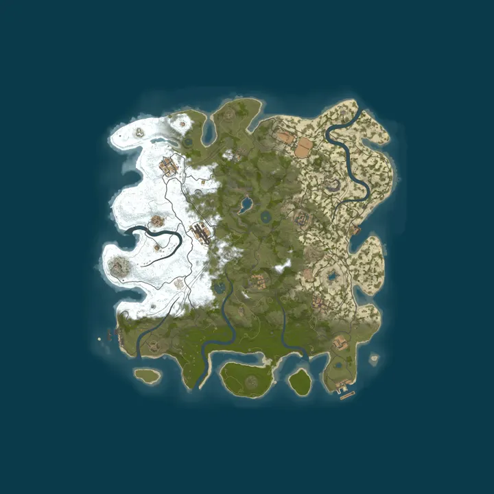 Map of #4 EPIC RUST NoLimit [X2|TP|KITS|RPG|PVP] 15.10 Global Wipe