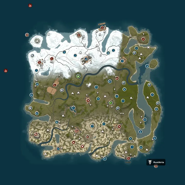 Map of RA TEST