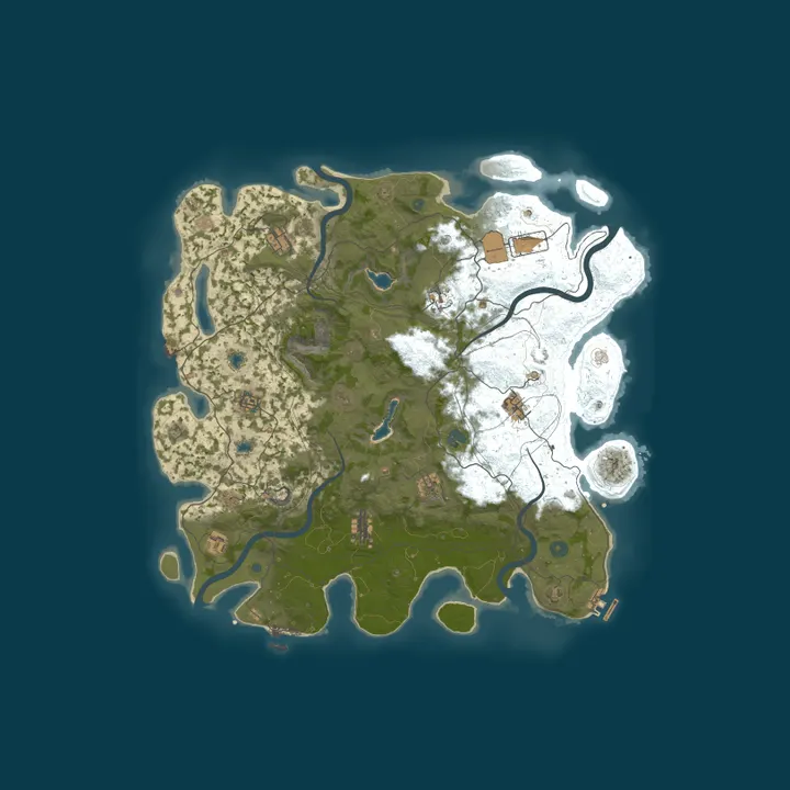 Map of GreenRUST NO LIMIT|X10|KITS|TP|LAST WIPE 15.10