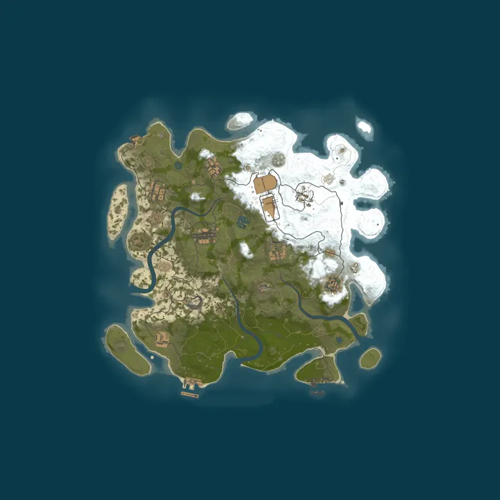 Map of Русский ПВЕ Раст Сервер X1-X6