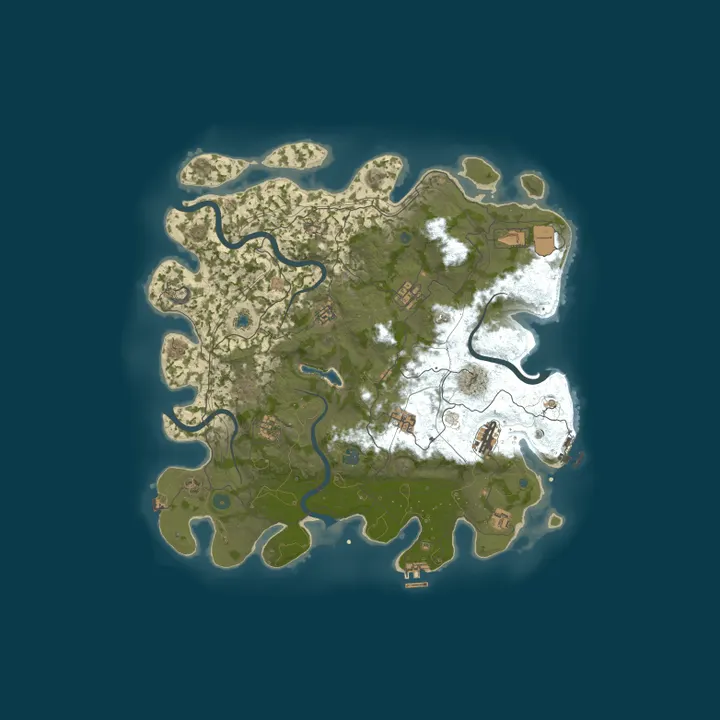 Map of RustGamingNation 100000x |EU| PvE [Events|Purge|Zombies|SkillTr