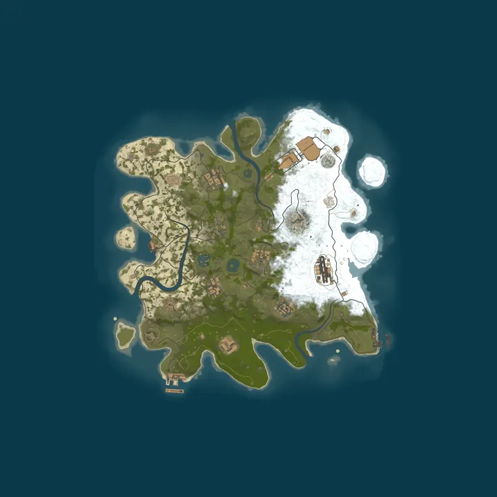 Map of Rust Battlefield & Survival NL (Testfase will air 16-10-26)