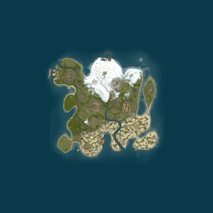Map of A Shockbyte Rust Server