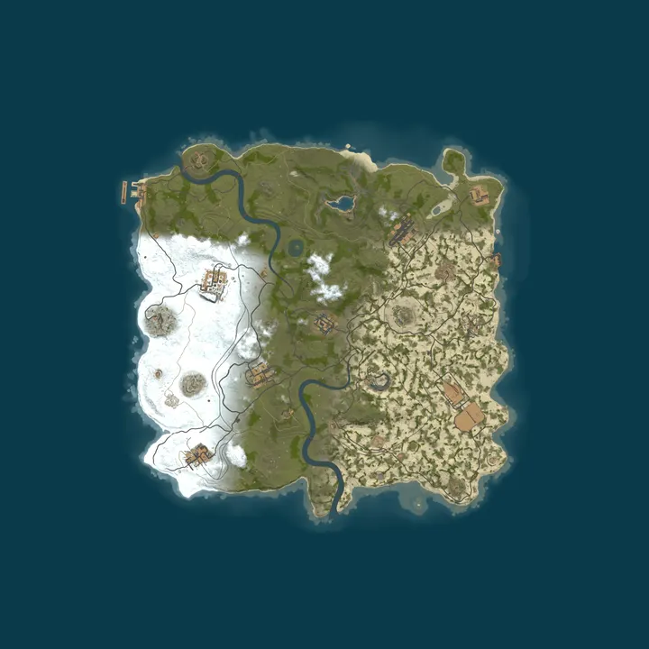 Map of WEREWOLF GAMING.CO 3x Solo/Duo/Trio/Quad/Max 5|Loot x3|WIPED