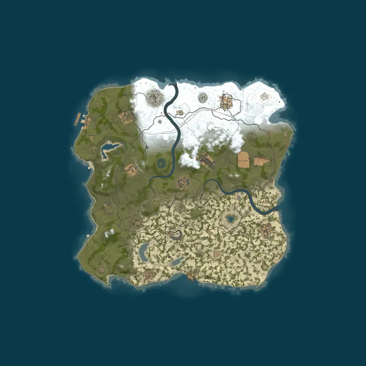 Map of WEREWOLF GAMING.CO 5x Solo/Duo/Trio/Quad/Max 5|TP|Lootx5|WIPED