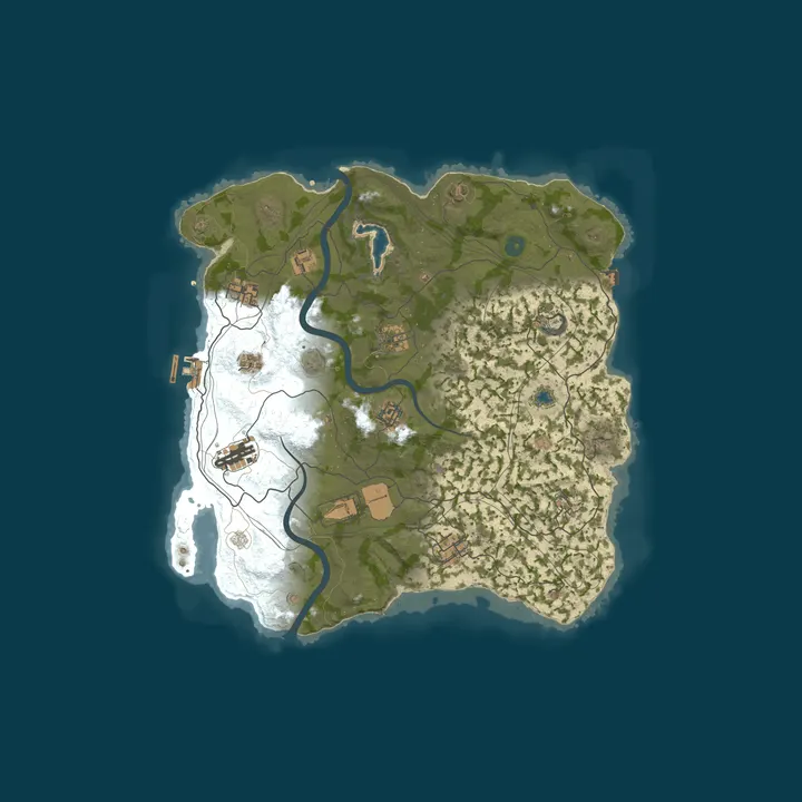 Map of WEREWOLF GAMING.CO 5x Solo/Duo/Trio/Quad|TP|Kits|Loot x5|WIPED