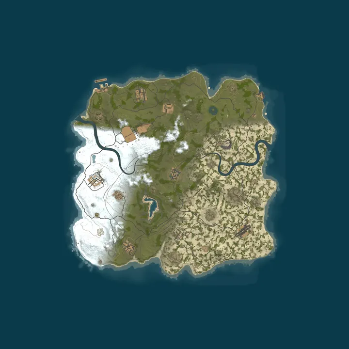 Map of WEREWOLF GAMING.CO 5x Solo/Duo/Trio|Loot x5|TP|Homes|Kits|WIPED