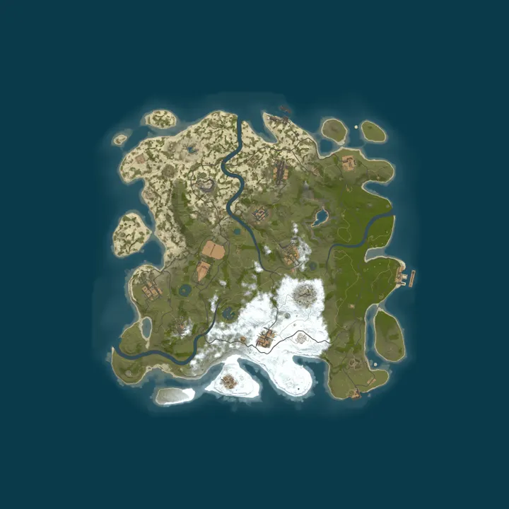 Map of ██ RustEasy [US/2x] | Solo/Duo/Trio | JUST WIPED ██