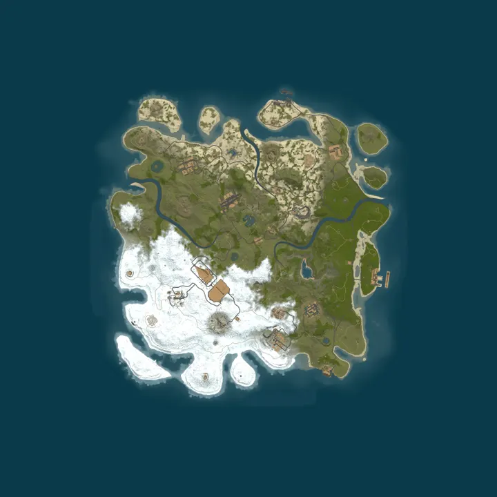 Map of [ BR/LATAM ] WarDogs Rust | PVE+