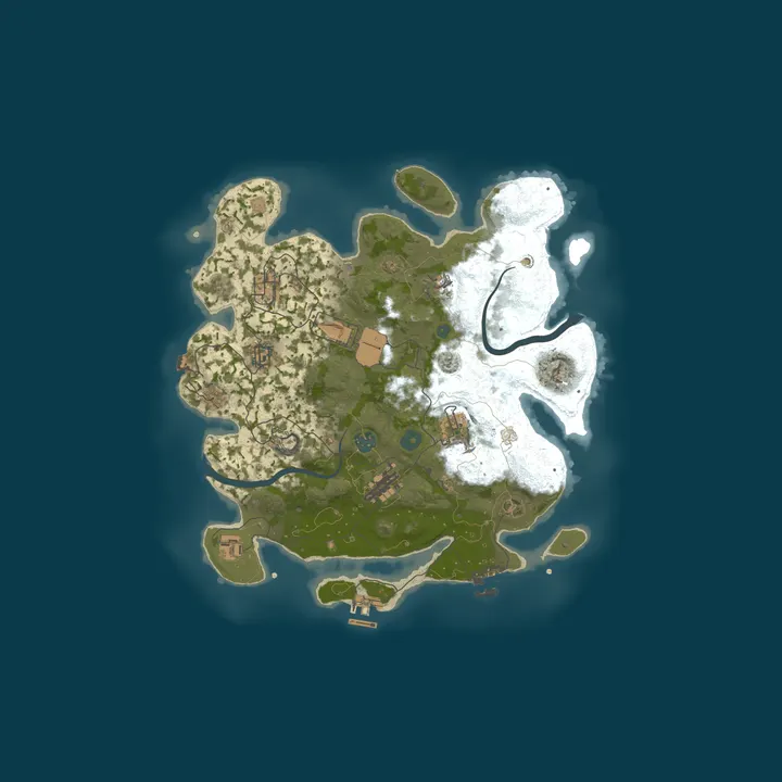 Map of RUSTX [x10 | SOLO/DUO/MAX 3 | Loot+ | Skins] WIPE 18.10