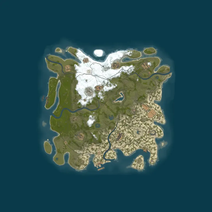 Map of RustGamingNation 50x PvE [Events|Purge|Zombies|SkillTree]