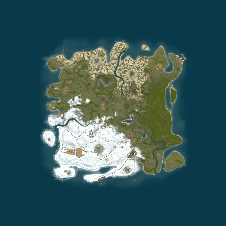 Map of ! Volten Gaming Vanilla East!