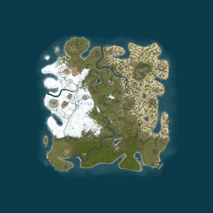 Map of Rust R Us 5x Large | Kits | Raid Prot | Raidable bases | /ST