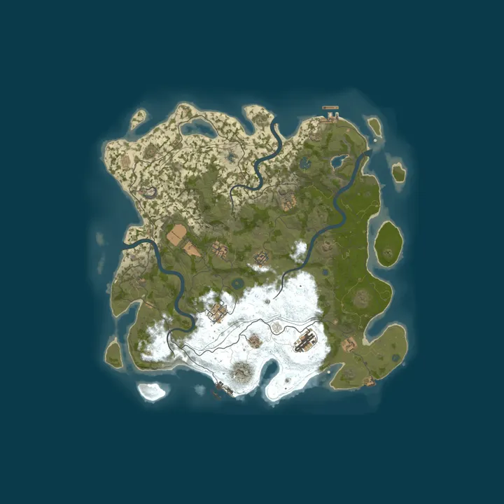 Map of [IND/SEA] Rust Samrajya | 3X | Loot++ | Max 6 | Weekly