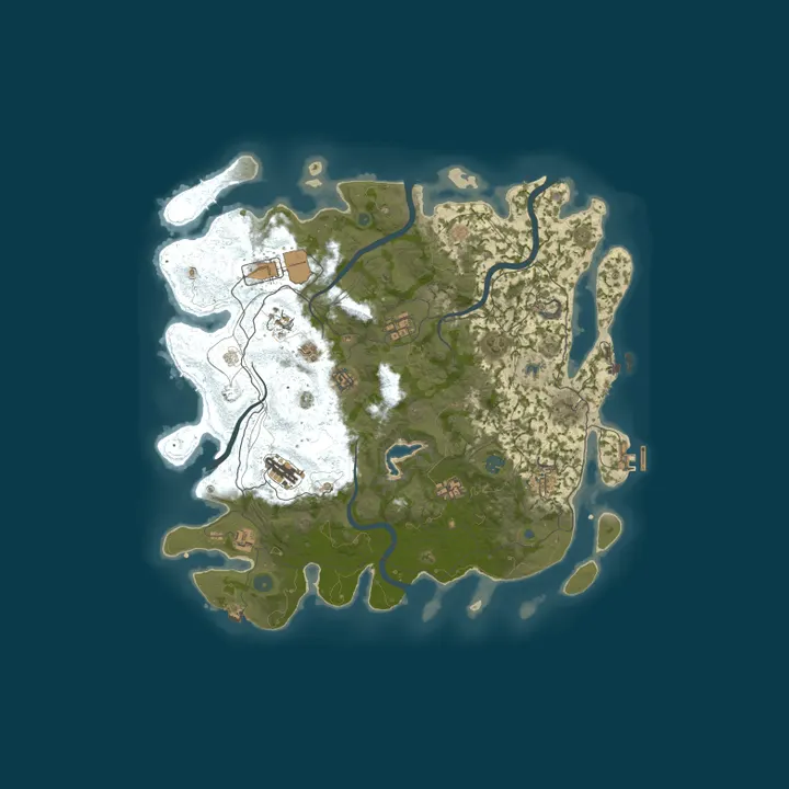 Map of 666 RUST /ДЛЯ НОВИЧКОВ /ПИТЕРСКИЙ 14.10