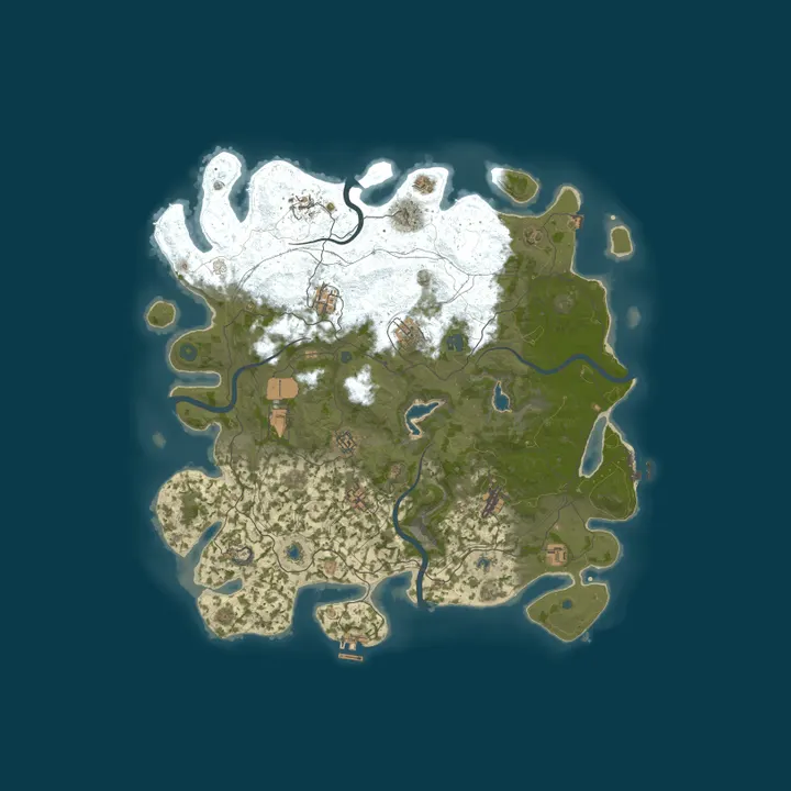 Map of Stalkers Of Rust | Vanilla+ | 2x | No BP | Max Trio