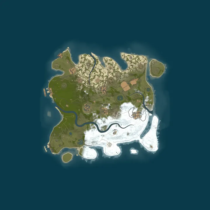 Map of THANES CREEK 2 | PvE | SOFTCORE | VANILLA | MONTHLY