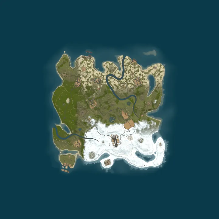 Map of #1 MyRustHub Dev Server LosGranada