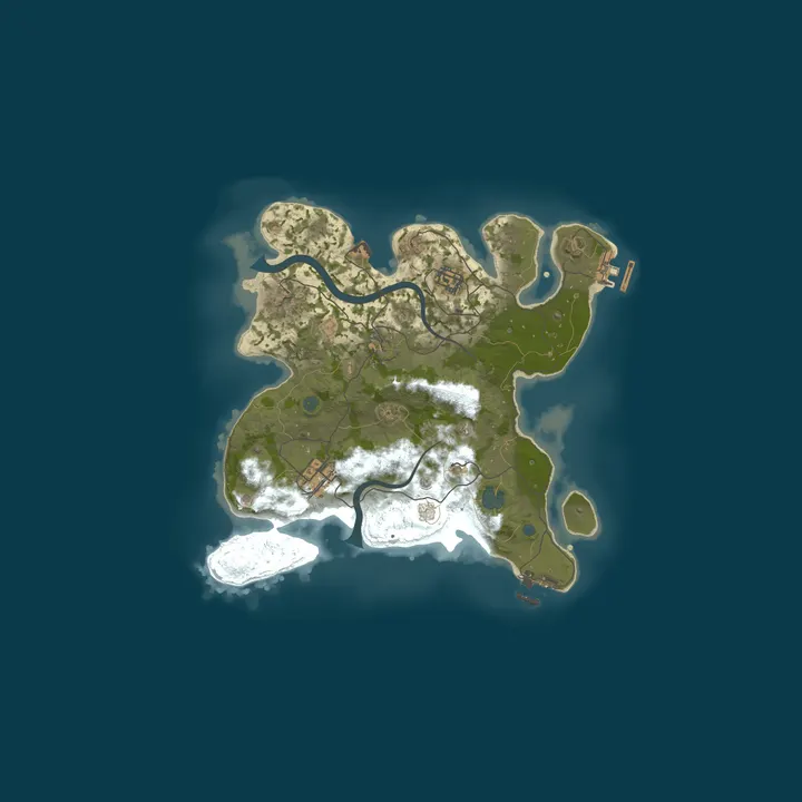 Map of Nodetel Rust Server