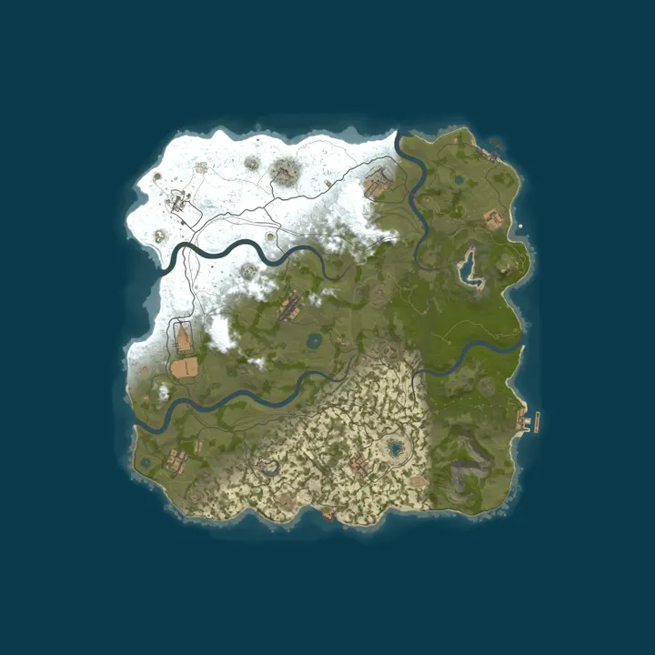 Map of JumpRust.com - EU 5x|PVP+PVE|Shop|Kits|TP|NPC Bases|Events|