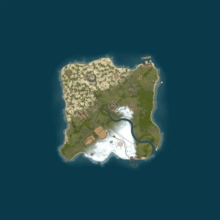 Map of [EU] SLIMI RUST | 2X | WEEKLY WIPE | PVP | Solo/Duo/Trio/Quad