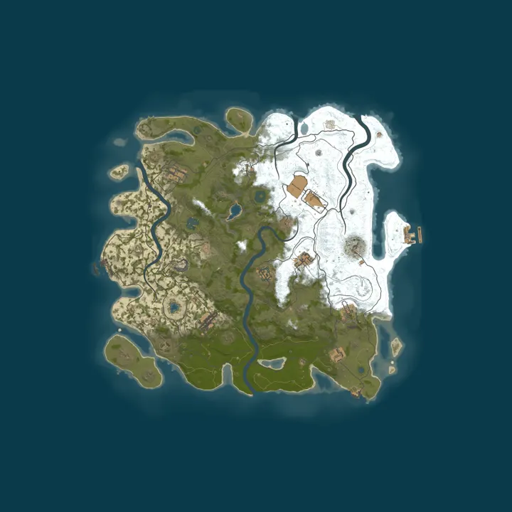 Map of 1Rust | Wipe 18.10 | Classic | No P2W | F7 Reports