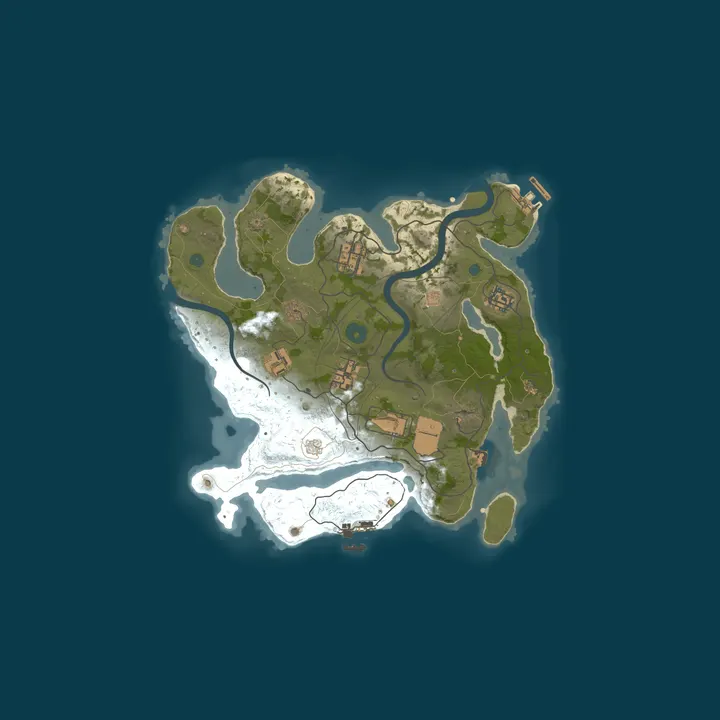 Map of [FR] RUST-PACIFIC | RAID TIME | SOLO/DUO/TRIO/QUAD