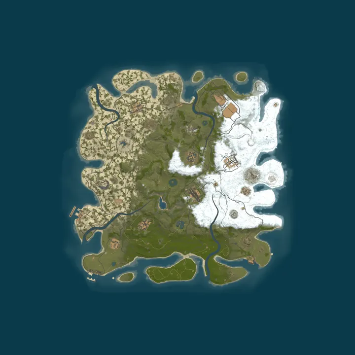 Map of Boffys Rust Server