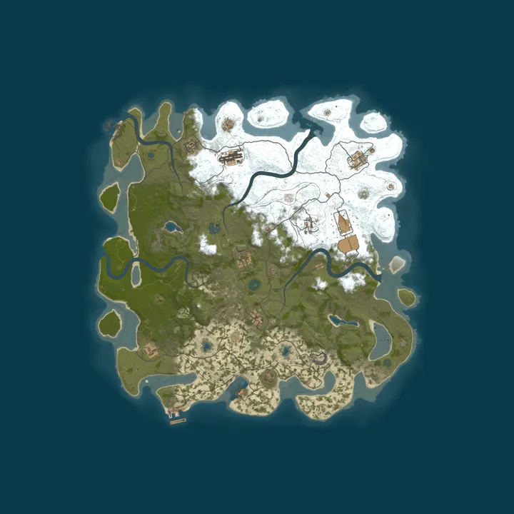 Map of Aqua Rust | EU 2x Monthly | No BP Wipes | Solo/Duo/Trio/Quad