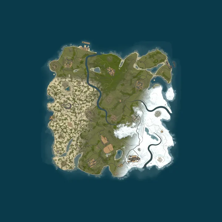 Map of A Rust Server