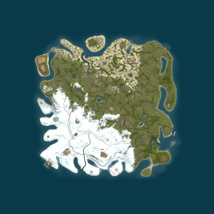 Map of RustyWorld | Halloween Bases Showdown Event