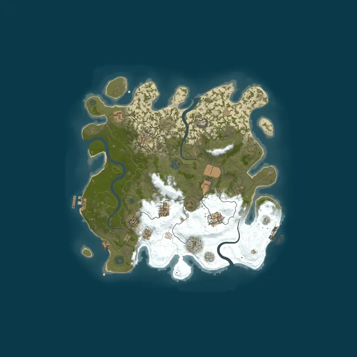Map of Rust And Relaxation (PvE No Decay)