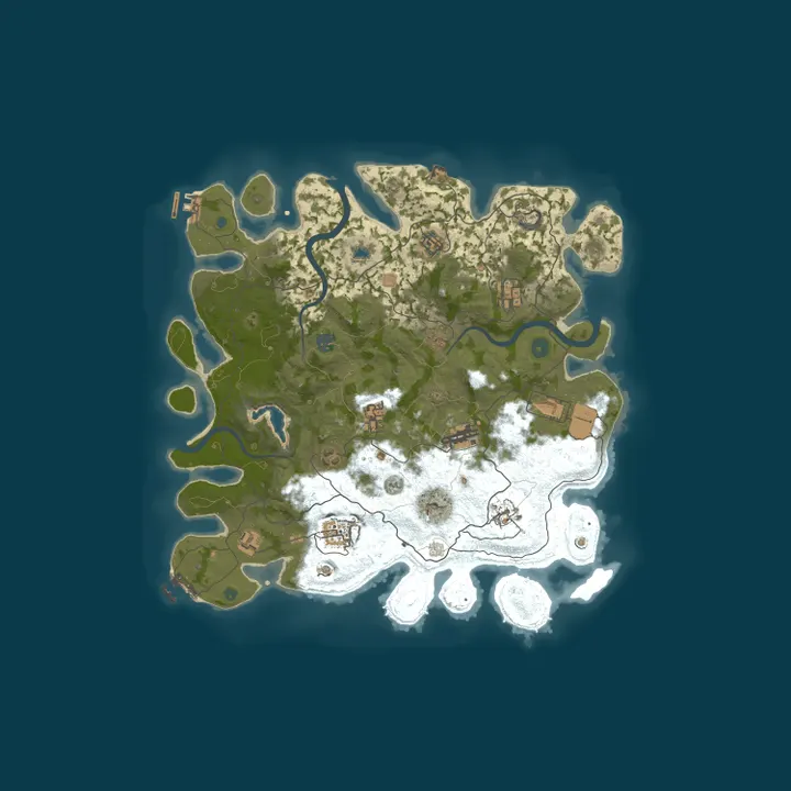 Map of Rust Server by nitrado.net