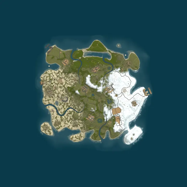 Map of StayFrosty | 100X | Modded PvP | Solo, Duo, Trio, Quad | Weekly