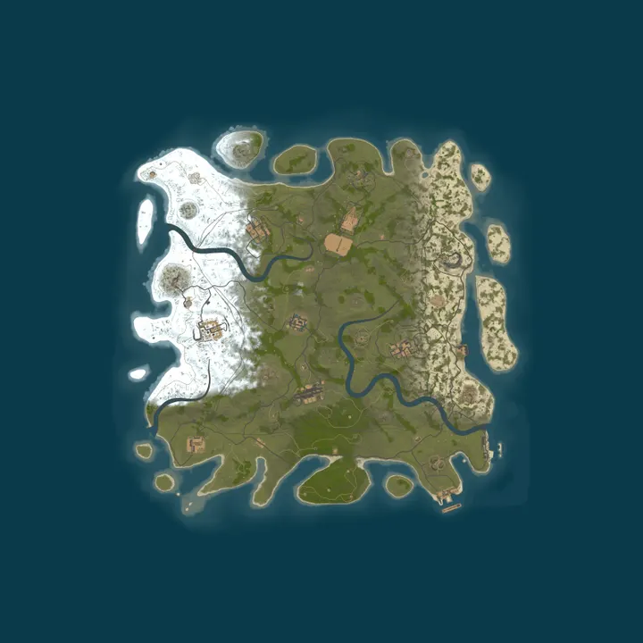 Map of A Shockbyte x Discord Production Rust Server
