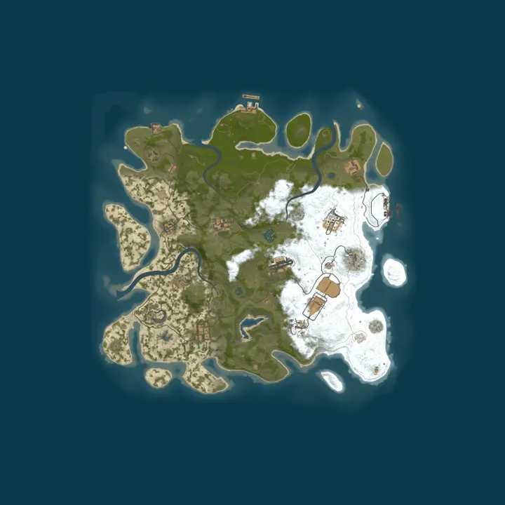 Map of [SEA] BRUNEI/MALAYSIA/INDONESIA | Rust Battleground | Biweekly 