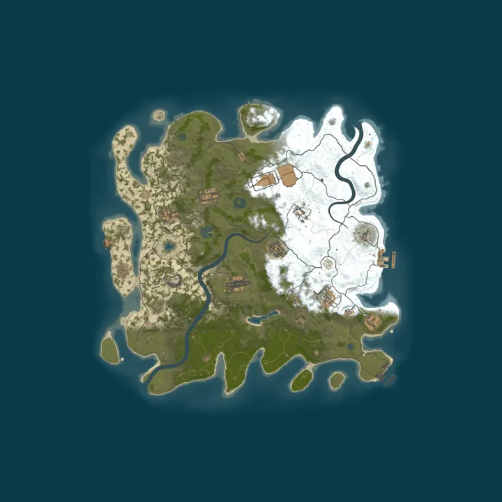 Map of 4Netplayers Rust Server