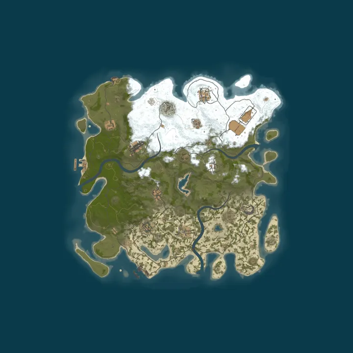 Map of [EU] VillageRust | 3x Vanilla | 10/16