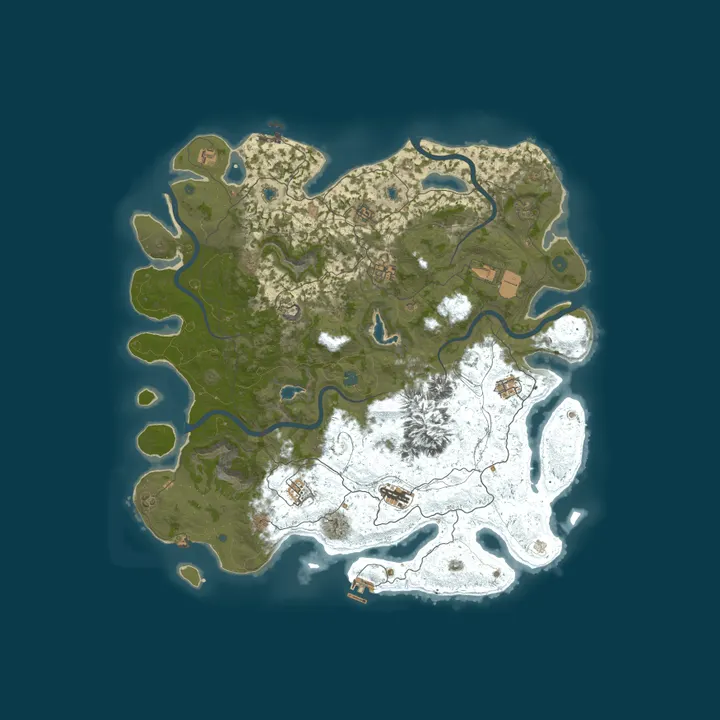 Map of HARD ISLAND|PVE|X0,5|Wipe 15.10|No craft gun|Economic|Bots|Boss