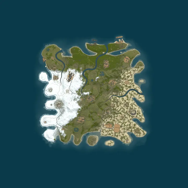 Map of [10/15] Rusty X | Solo | 2x | Noob Friendly