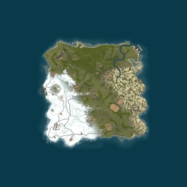 Map of WARBANDITS.GG EU 5X |Solo/Duo/Trio|Loot+|TP|Kits|x5 JUST WIPED