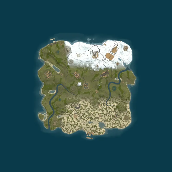 Map of ⦿ ICEFUSE EU 5X Duo (Solo/Duo|Shop|Kits|TP|Loot X5 WIPED)