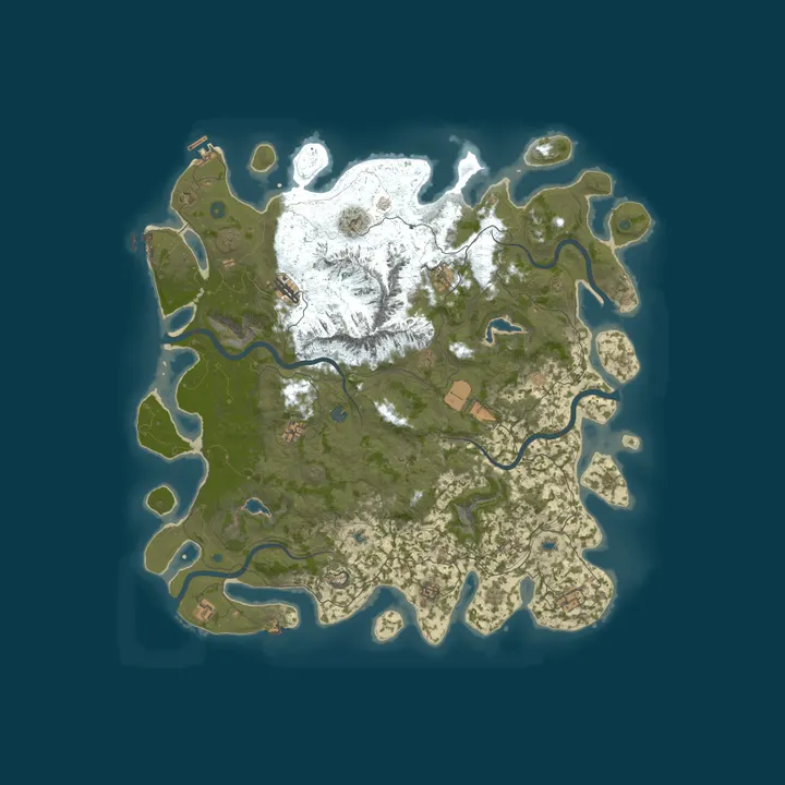Map of Moon Oasis Rust
