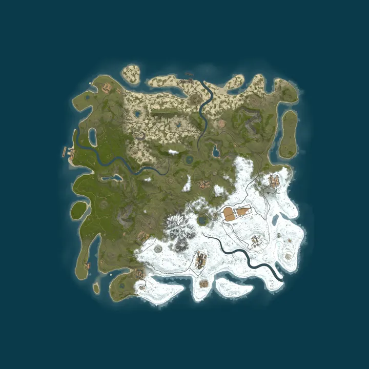 Map of Rusticles Solo Large Map 15/10