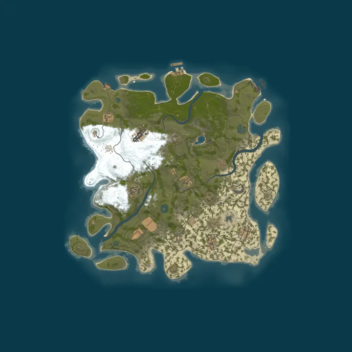 Map of Cornwall Community Rust Server 2